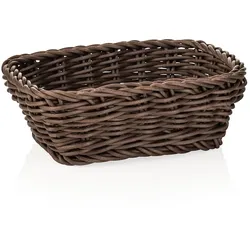 WAS Germany - Korb WEAVER PRO Tischkörbe, 19 x 13 x 6 cm, braun, Polypropylen