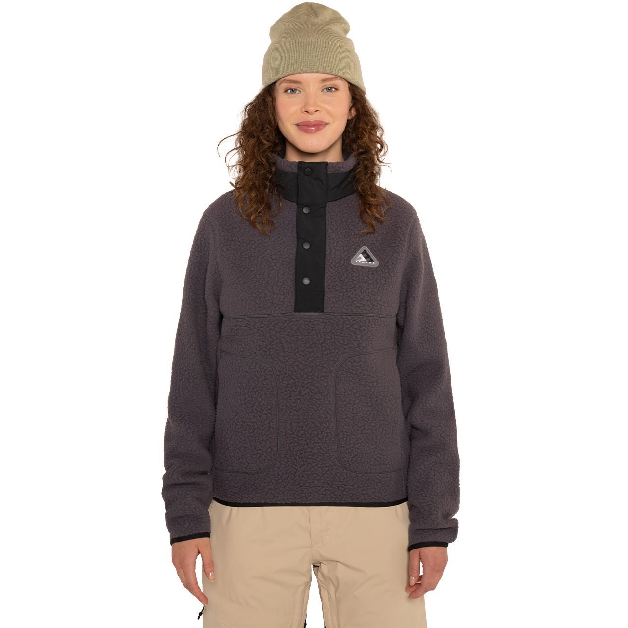 Armada Skiwear Fleece Popover KENLEM anthracite-black - L
