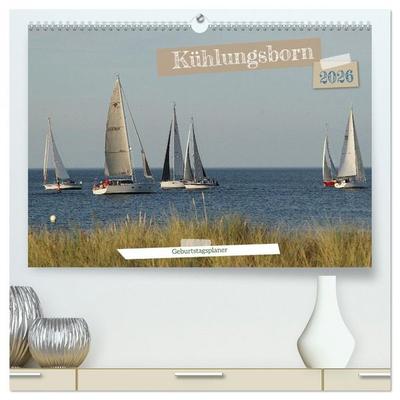 Kühlungsborn Geburtstagsplaner (hochwertiger Premium Wandkalender 2026 DIN A2 quer), Kunstdruck in Hochglanz