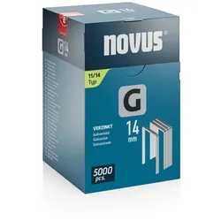 Novus Flachdrahtklammer G Typ 11 14 mm 5.000 Stück