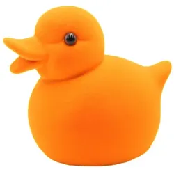 Entchen FLOCKY (H 12 cm) - orange - H 12 cm