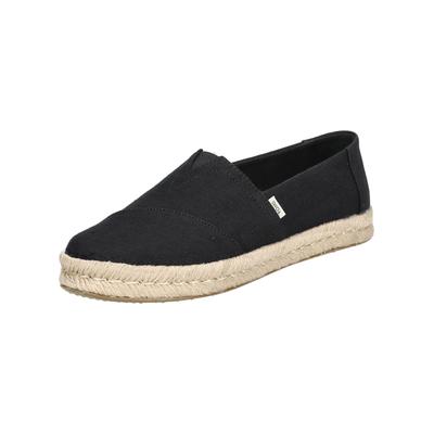 Espadrille TOMS "TOMS Halbschuhe Textil", Damen, Gr. 37, schwarz, Textil, Schuhe Espadrille
