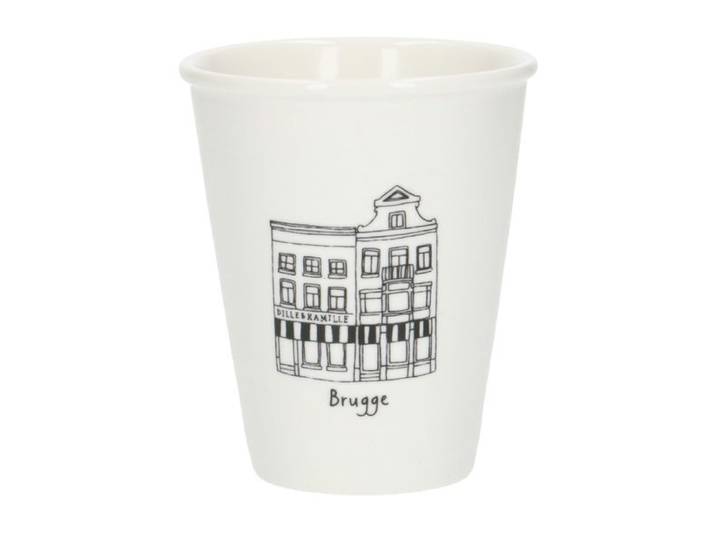 Gevel mok, Brugge, porselein, 200 ml