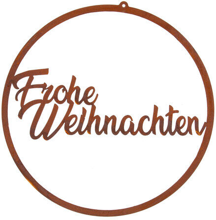 Rost-Ring "Frohe Weihnachten",  35 cm Ø
