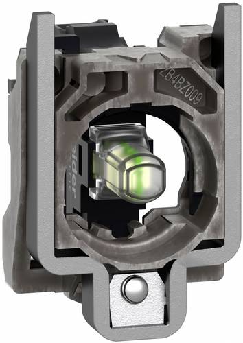 Schneider Electric ZB4BVB1156 Lampenfassung mit Befestigungsflansch, Harmony XB4, Metall, weiß, universelle LED, Lampentest