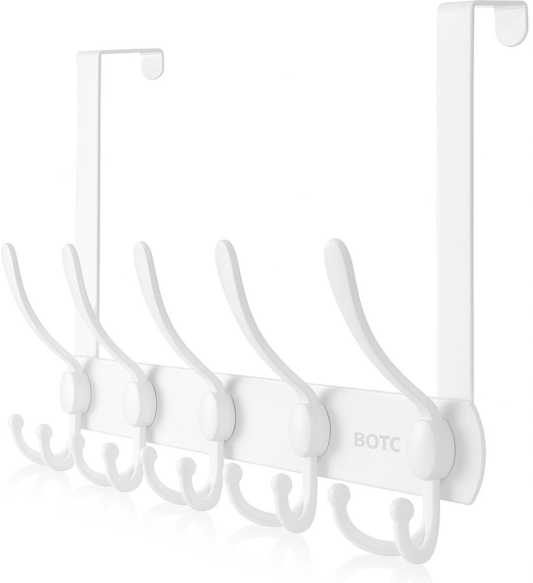 BOTC Deurkapstok RVS - 15 haakse ophanghaken - Wit