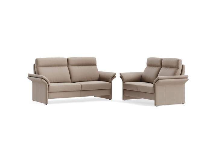 Polstergruppe Albula Echtstoff Roma taupe B 286 T 241 cm - Möbel Konfigurator: Traummöbel individuell zusammenstellen - Polstergruppe