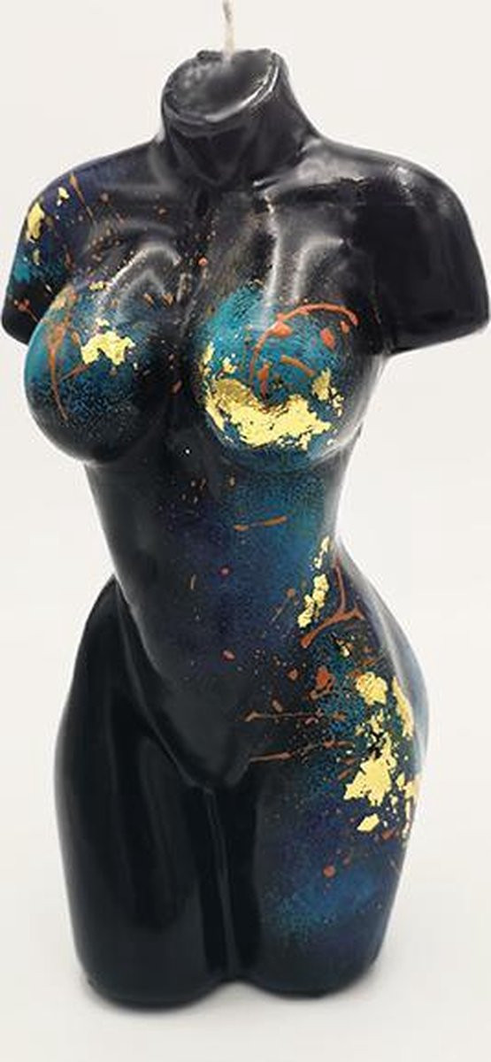 Van Licht Sexy Vrouwelijke Torso Figuurkaars Kunstwerk