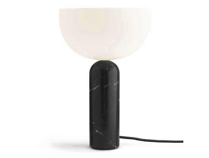 New Works Kizu Tischleuchte large Black marble