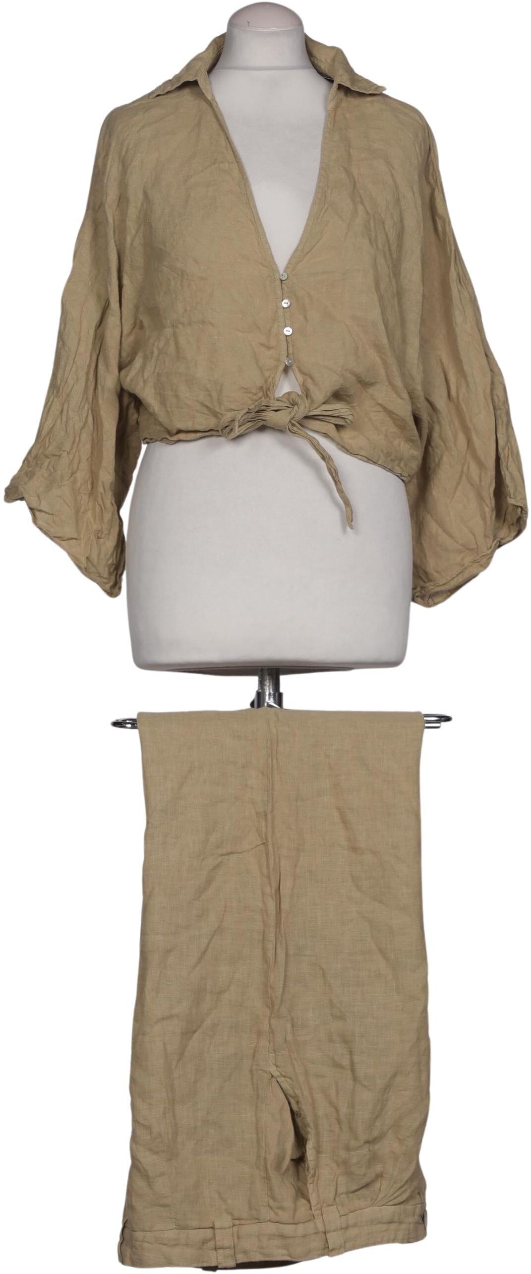 Zara Damen Anzug oder Kombination, Beige, Gr. S, Leinen - Second Hand