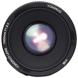 Yongnuo 50mm f/1.8 II Canon EF (Canon EF, Vollformat), Objektiv, Schwarz
