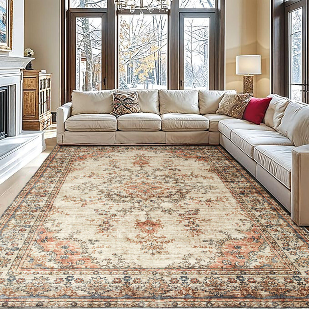 Langley Street Camilla Vintage Look Shag Area Rug TIMELESS Rectangle 200 x 290cm