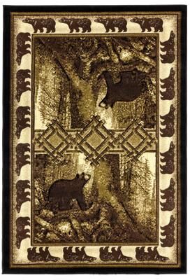 MDA Rugs Wildlife Collection Brown/Beige Area Rug