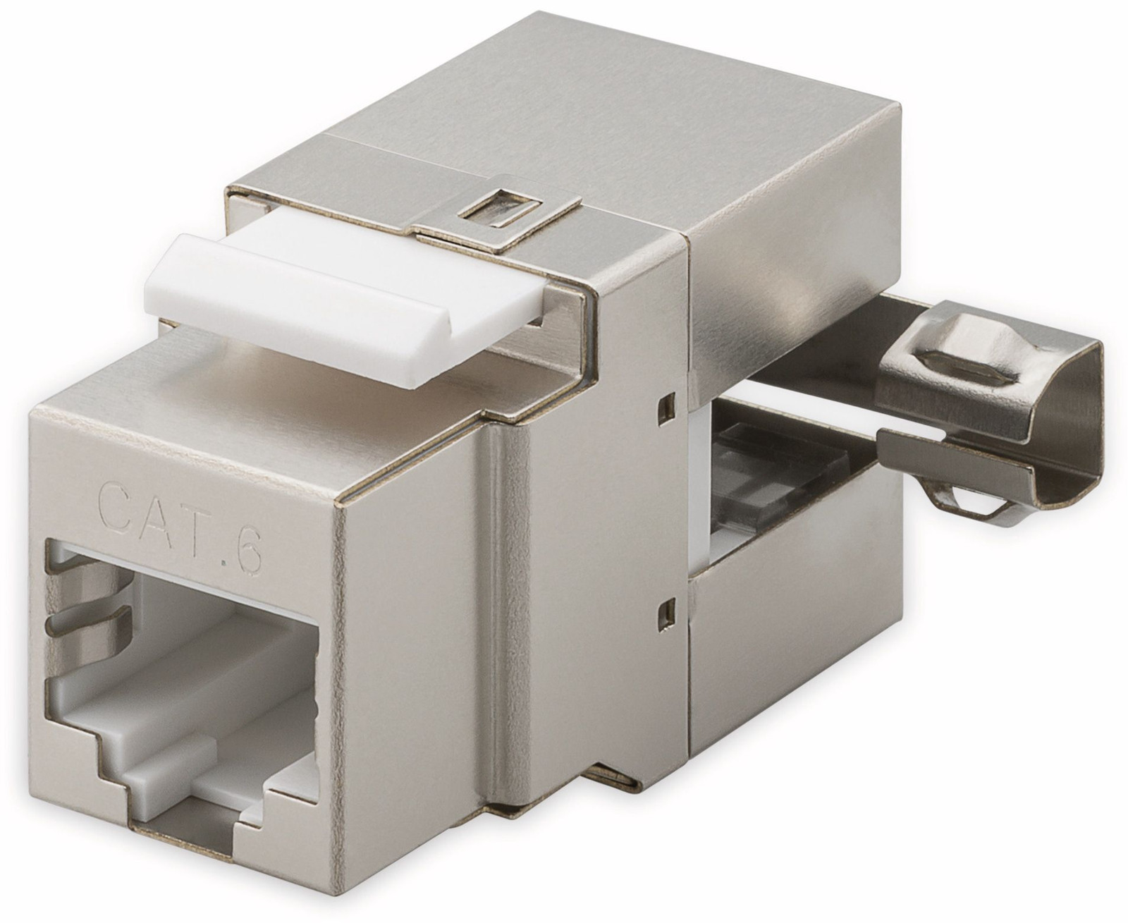 Goobay KeyStone Jack Cat 6 RJ45 LSA/STP afgeschermde connector met klikmechanisme