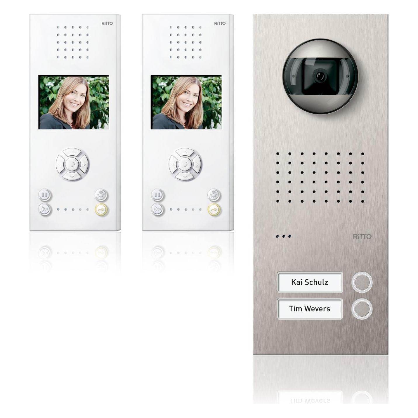 Schneider Electric AceropurVideoSetWEedelstahl/weiss (Kabelgebunden) (3850651)