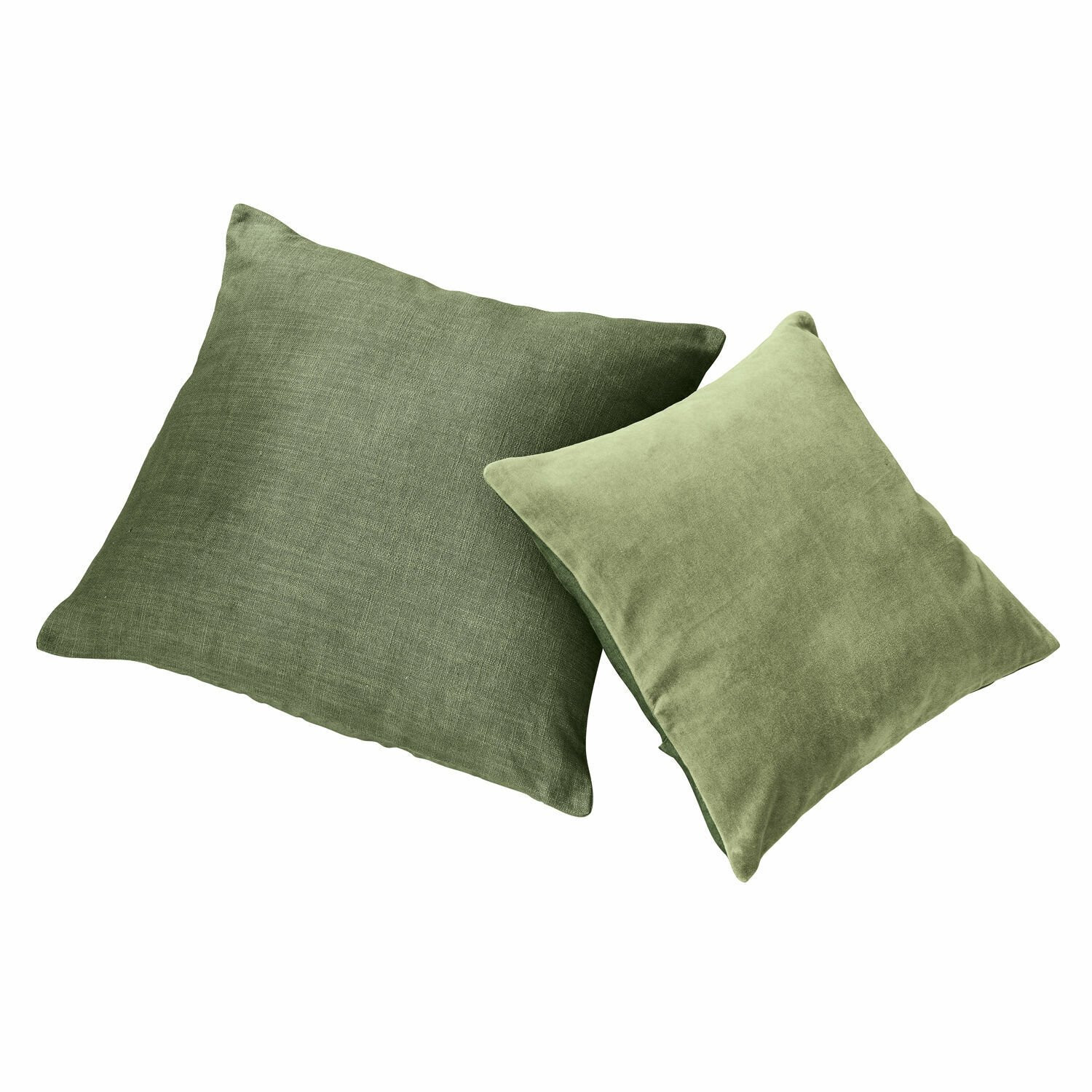 Loberon Kussenhoes Salina set van 2 groen