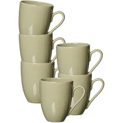 KAFFEEBECHER Cecina Grün 320 ml 6er Set
