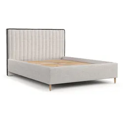 POLSTERBETT Aria 140/200 cm Hellbeige im Neve Stoff