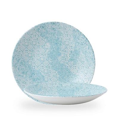 Churchill Med Tiles Aquamarine Teller Tief Coup 28cm