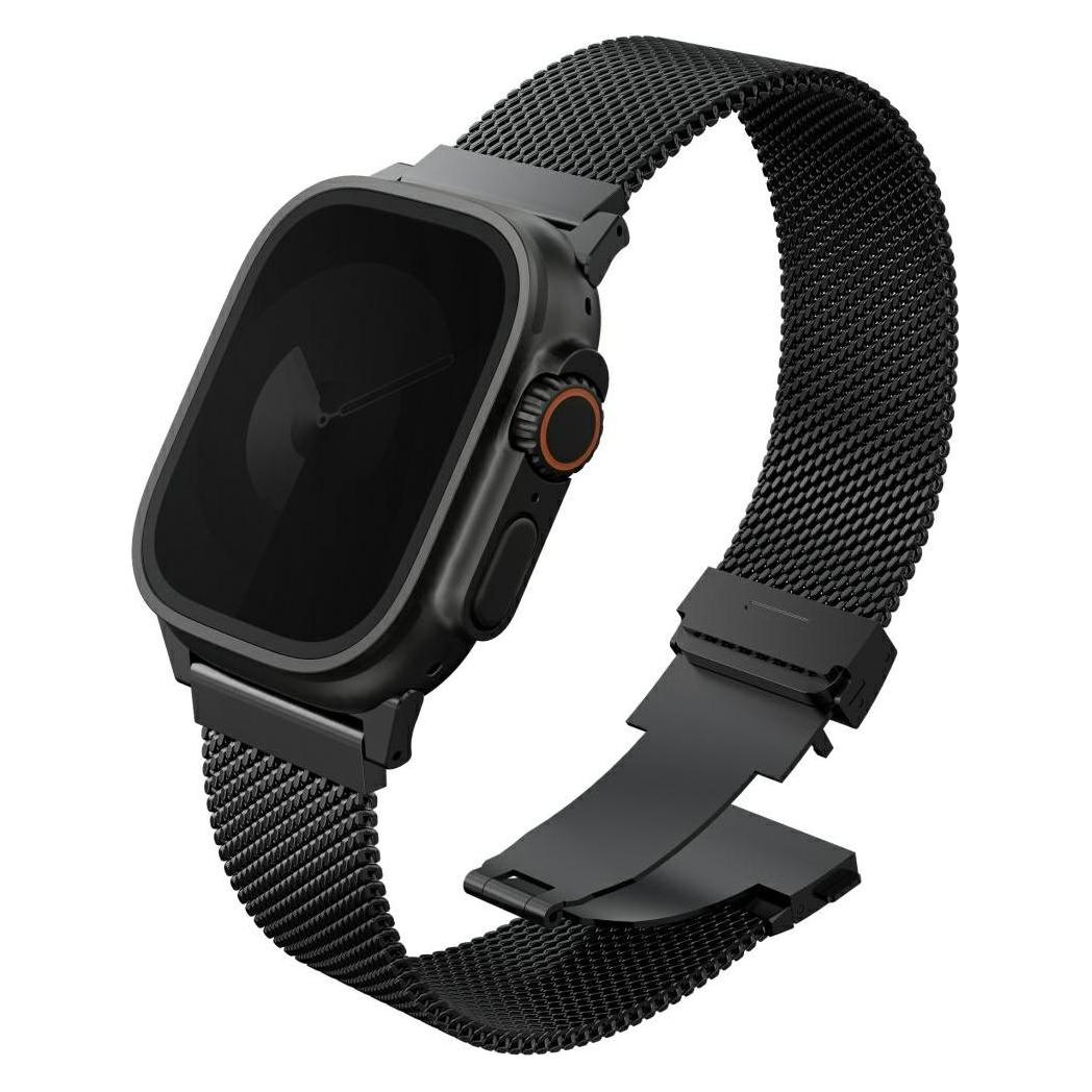 Uniq Strap Dante Pro for Apple Watch 49/46/45/44mm Stainless Steel graphite black (Edelstahl) (8886463692257)