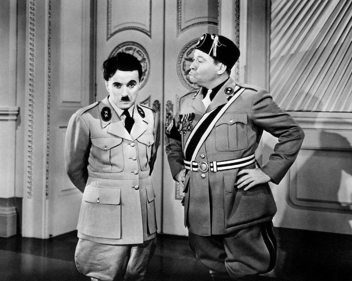 Charlie Chaplin Foto Film Poster Wanddecoratie Landschap Oriëntatie 10x8 inch Zwart-wit