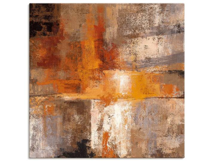 Wandbild ARTLAND Silber und Bernstein Ernte , orange (farbe bild(er): orange), B:40cm H:40cm, Bilder, Wandbild, als Leinwandbild, Poster in verschied. Grössen