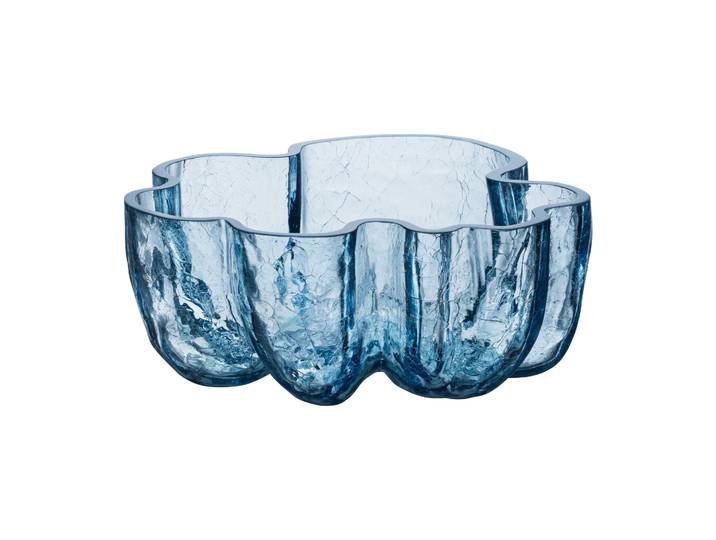 Kosta Boda Bol Crackle 10,5 cm Verre rond (Bleu)