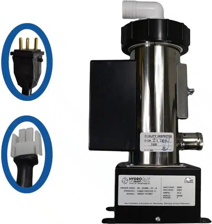 Hydroquip Universal 3Kw Heizgerät mit niedrigem Durchfluss