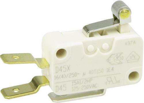 ZF D45U-V3RA Mikroschalter D45U-V3RA 250 V/AC 16A 1 x Ein/(Ein) tastend