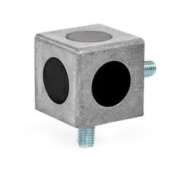 Würfelverbinder, Aluminium, für Aluprofile (b-Baukasten) (33B-30308-3-C-ABSZS)