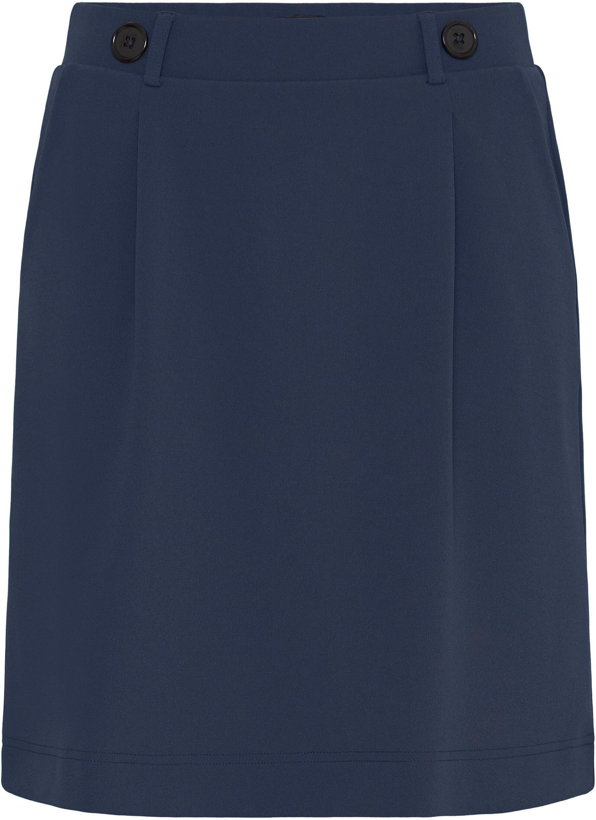 Minirock OXMO "Minirock OXTayra", Damen, Gr. XXL, blau (navy blazer), Obermaterial: 95% Polyester PES. 5% Elasthan EL., Röcke Minirock