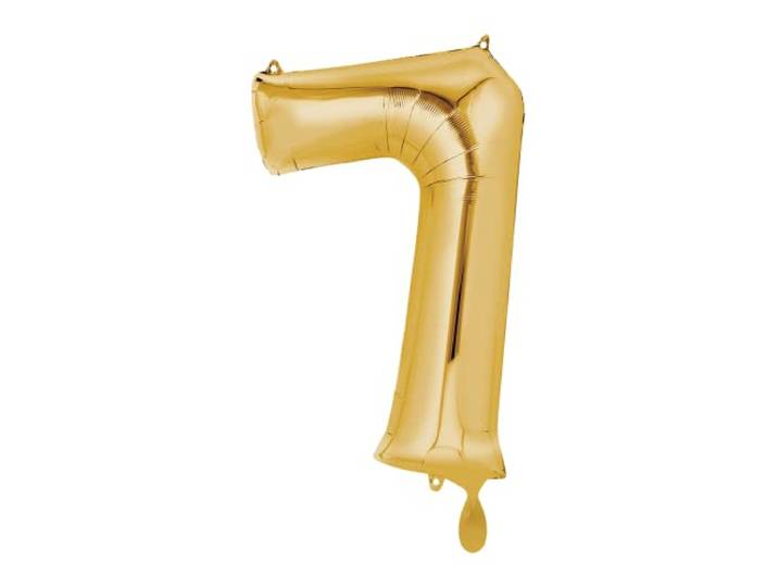 Mid Size Number 7 Gold