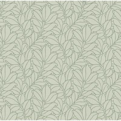 A-Street Prints Coraline Green Leaf Wallpaper