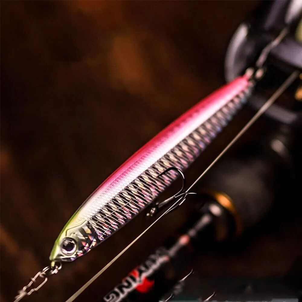 INF 14g Ghost Fly II Köder mit Dead Fly System & Verstärkten Haken Rosa+Silber