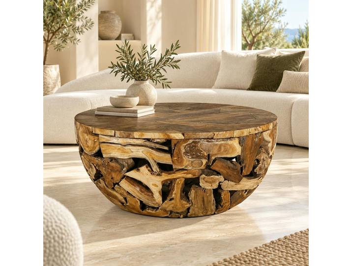 Table basse exotique bois de teck CANADA
