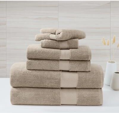 Borghese Roma Oversized Luxe Turkish Cotton 6 Piece Towel Set
