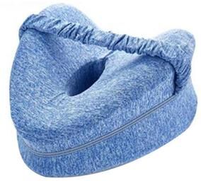 Youfap Market Orthopedic Memory Foam Knee Pillow For Side Sleepers Sciatica Relief And Pregnancy Leg Support blue
