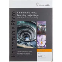 Hahnemühle Photo Matt Fibre A 4 warmweiss 200 g 25 Blatt (200 g/m2, A4, 25 Stk.), Fotopapier, Weiss