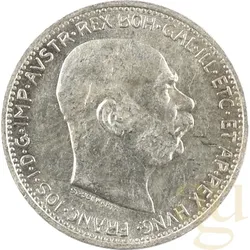 1 Krone Silbermünze Österreich - Ungarn