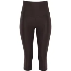 WINSHAPE Damen Functional Comfort High Waist 3/4-Tights HWL217C, Größe S in Braun espresso