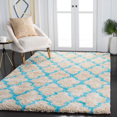 SAFAVIEH Handmade Barcelona Shag Attie Polyester Rug