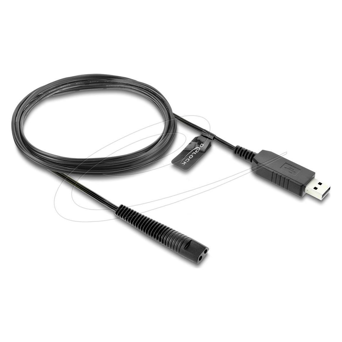 Delock USB Ladekabel 12 V für Elektrorasierer kompatibel mit Braun Series 1, 3 (1x) (416927)