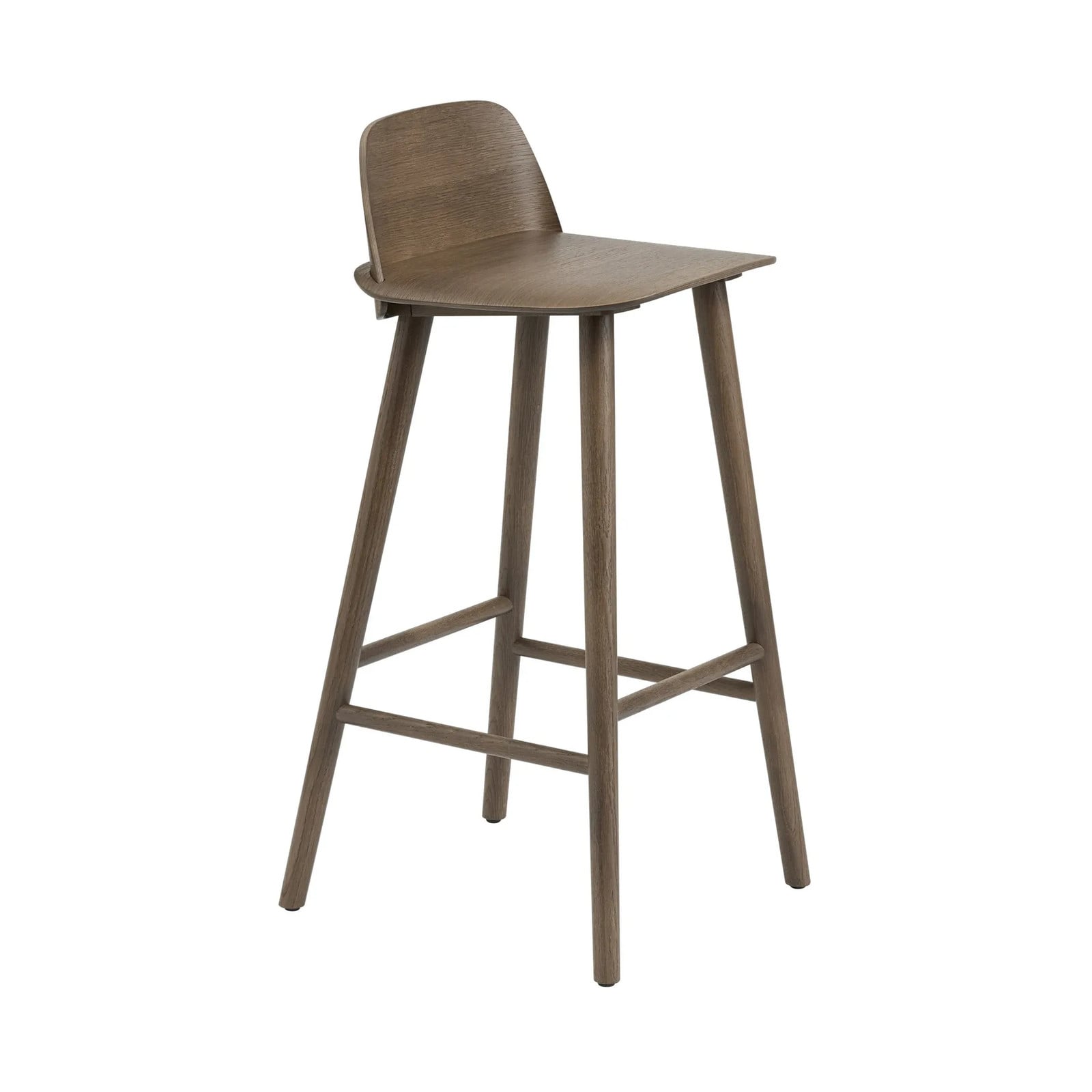 Muuto Nerd barkruk, donkerbruin, hoogte: 65 cm