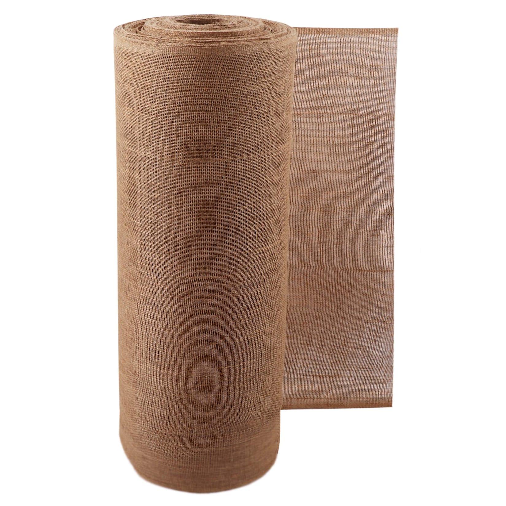 Aquagart 15m x 1m Jutegewebe 215g/m² Jutematte Gartenjute Jute Stoff Sackleinen Juteband