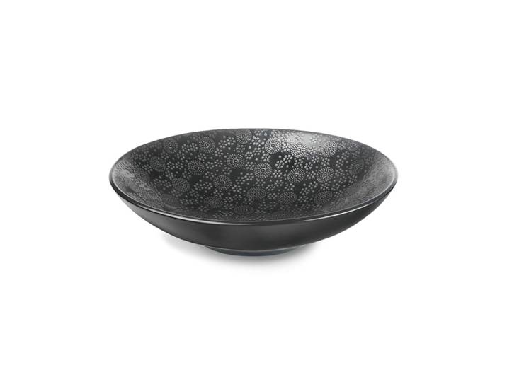 Coffret 6 assiettes salade et pâtes noires