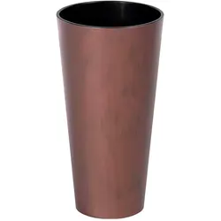 Prosperplast - TUBUS SLIM CORTEN 8L Topf mit Reservoir - 20x20x38,1cm in Kupferfarbe