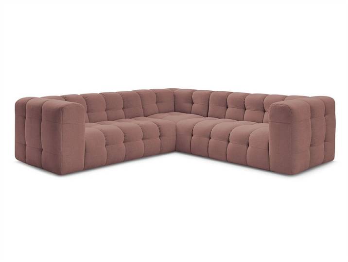 Ecksofa BOBOCHIC CLOUD Stoff rosa