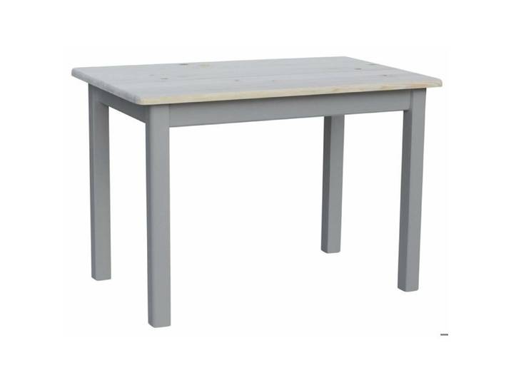 Table à manger KOMA KM074362 en pin massif 90 x 80 cm gris / pin brut