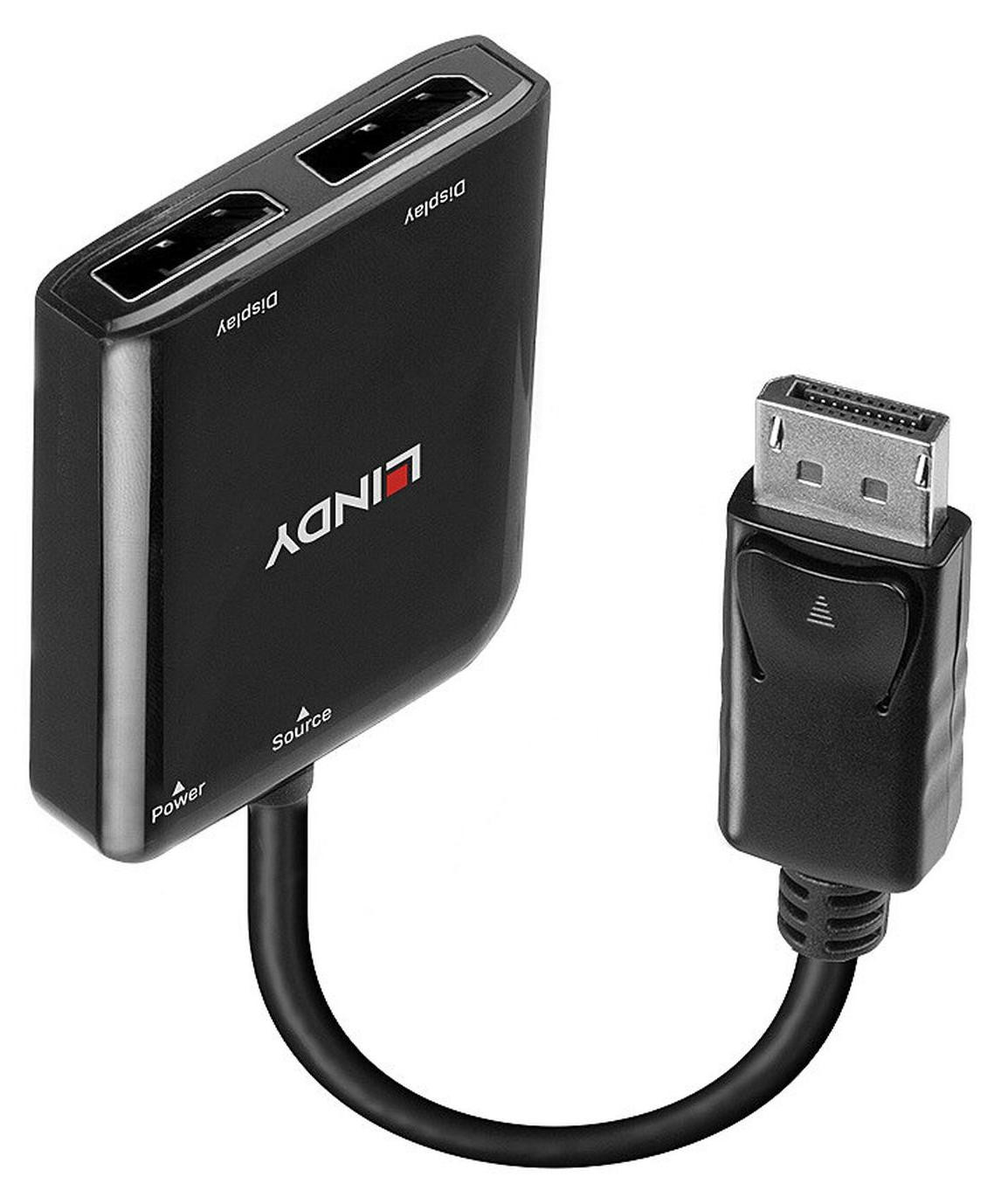 Lindy 38430 DisplayPort 1.2 MST-hub met 2 poorten