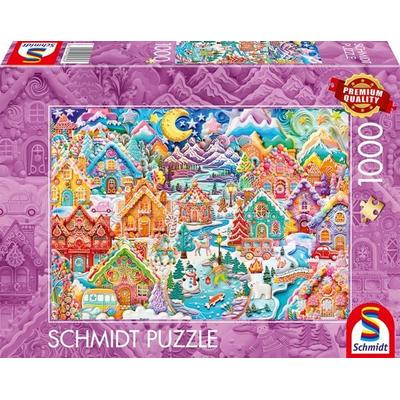 Schmidt 58064 - Weihnachtliche Knusperhäuschen, Puzzle, 1000 Teile